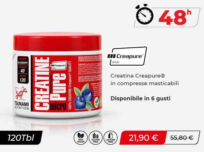 Creatina Masticabile Aromatizzata Creapure® 120 Tbl